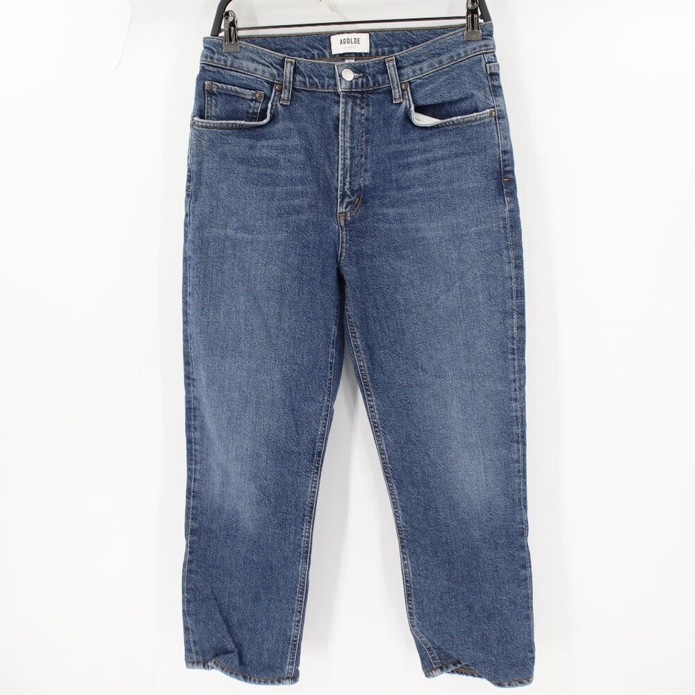 AGOLDE Jeans Women 28 Wilder Straight Leg Organic Cotton Blend High Rise Denim